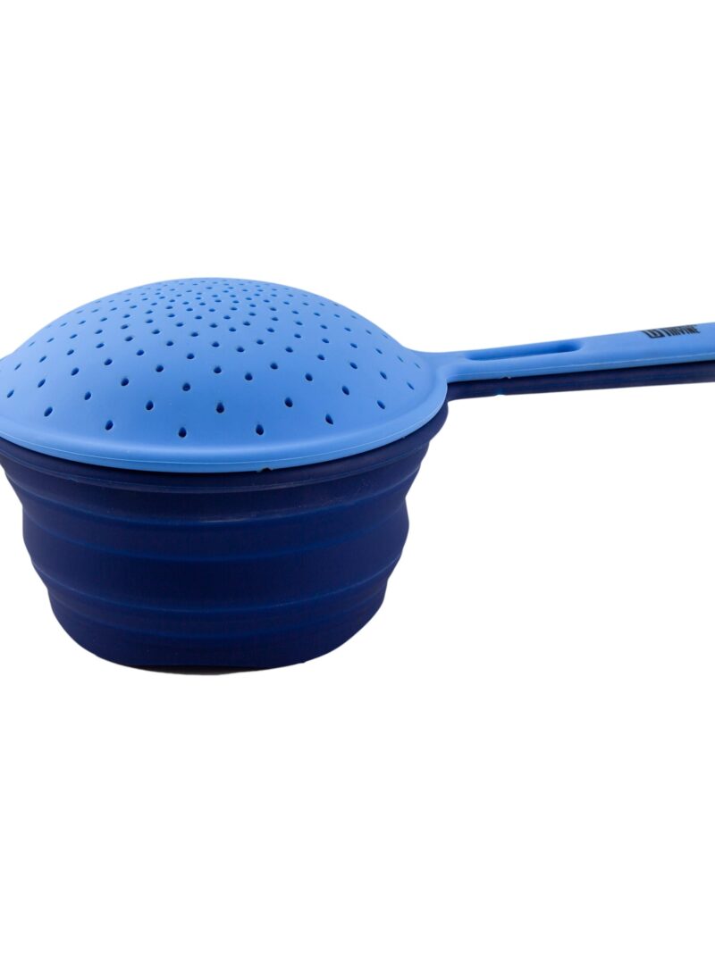 Robert Irvine 2-Piece Silicone Colander Set, Blue
